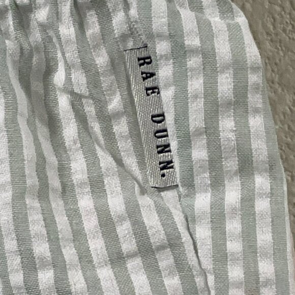 RAE DUNN (NWT) "Cheers" Set of 2 Woven Boxer Sleep Shorts, Pink/Sage - XL - Picture 7 of 12